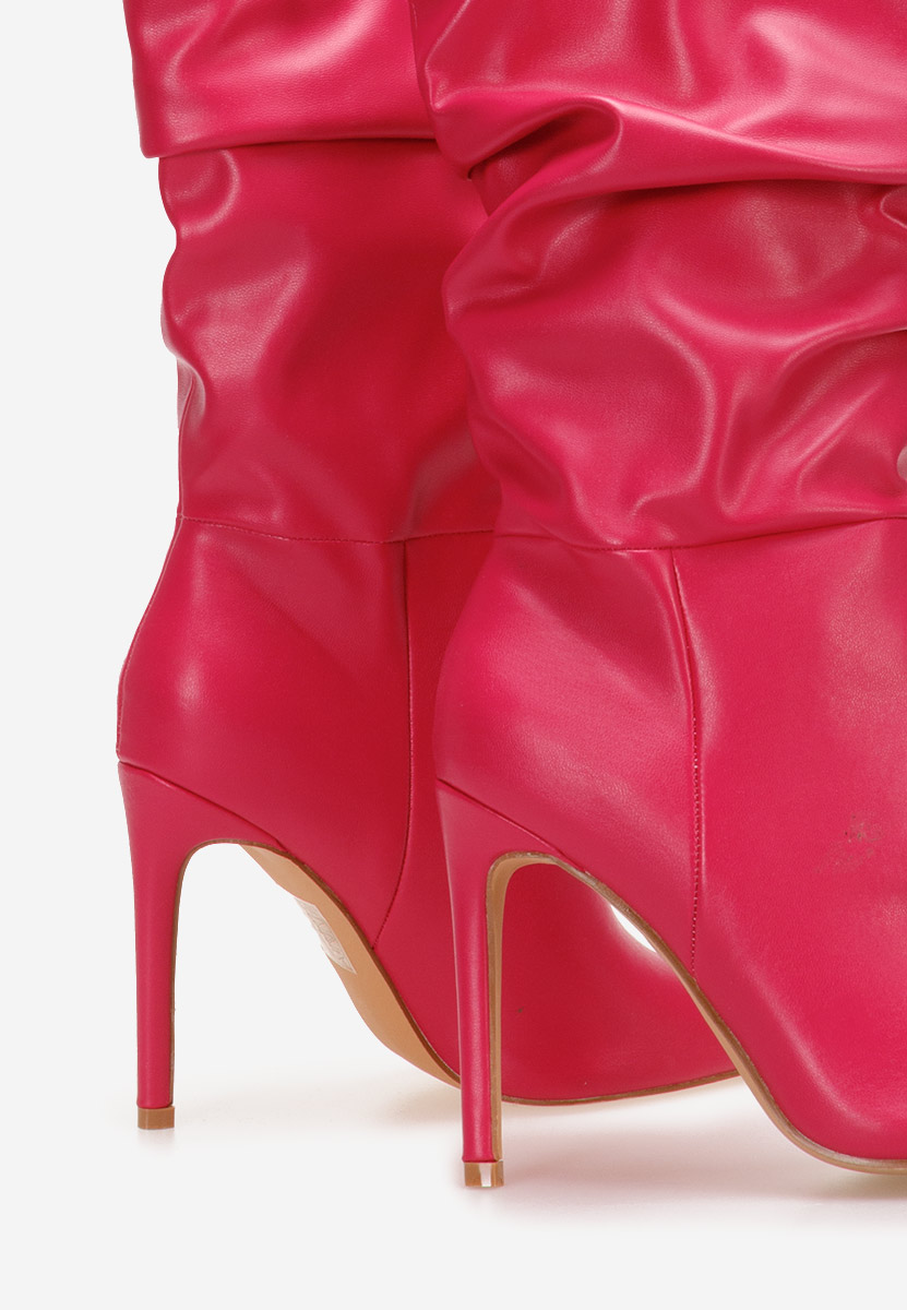 Bottes talons aiguilles fuchsia Hamena