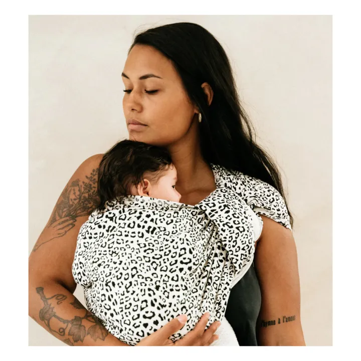 Studio Romeo Echarpe de portage Léo en coton bio | Blanc