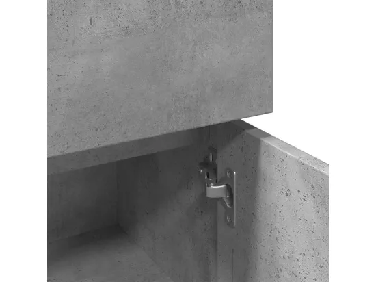 Armoire de salle de bain Gris béton 30x30x95 cm Aggloméré