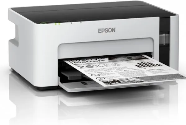 Epson EcoTank ET-M1120 - Printer - S/H - blækprinter - kan genopfyldes - A4/Legal - 1440 x 720 dpi - op til 15 spm - kapacitet: 150 ark - USB 2.0