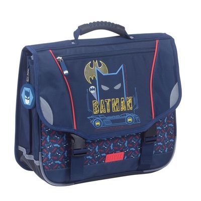 Cartable Batman 38 cm - 2 compartiments - bleu marine - Kid'Abord