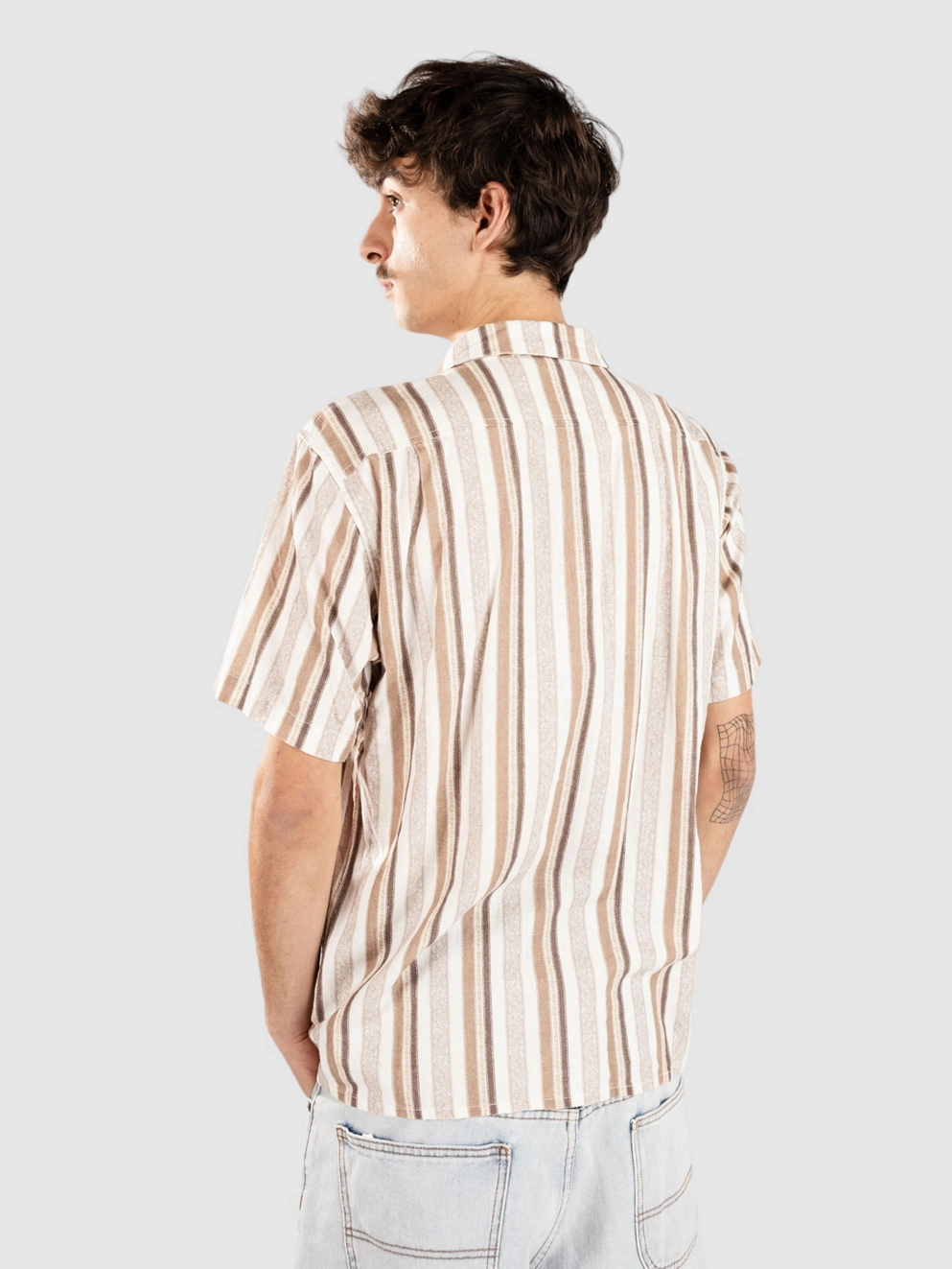 Rhythm Paisley Stripe Shirt cedar
