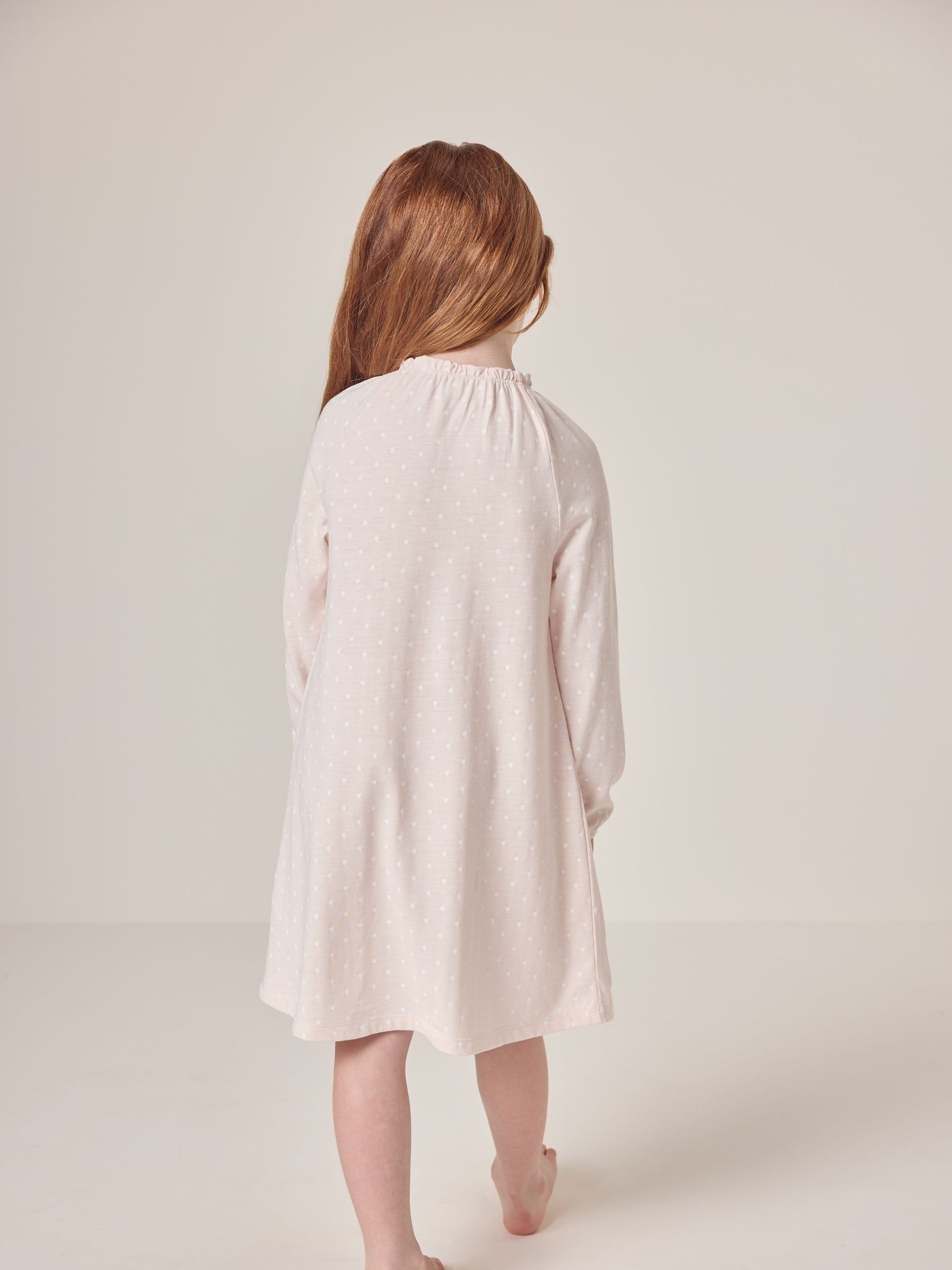 The White Company Pink Jingles Polka Dot Nightie