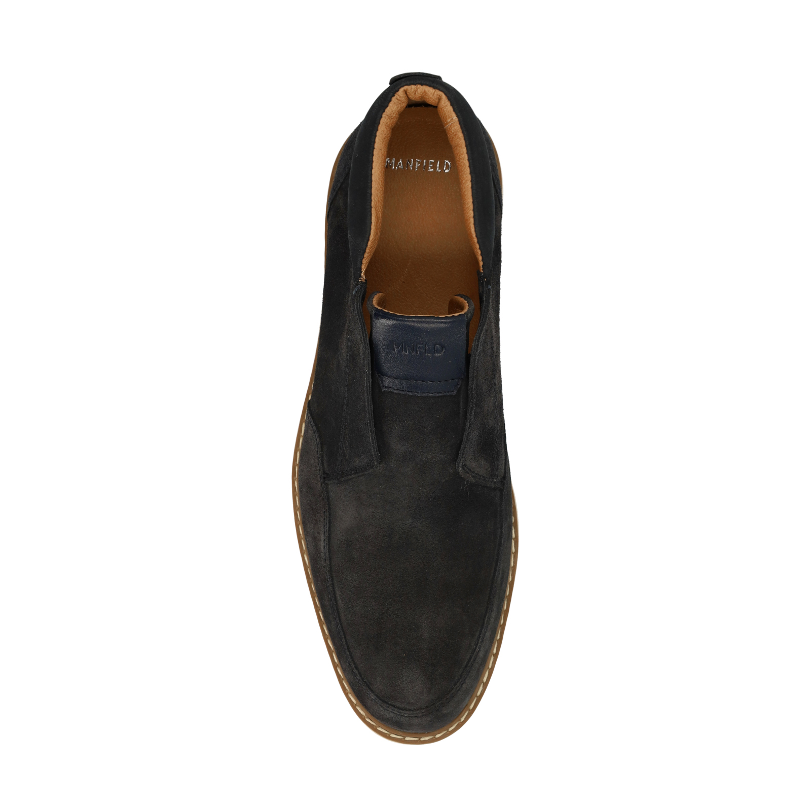 Donkerblauwe suède chelsea boots