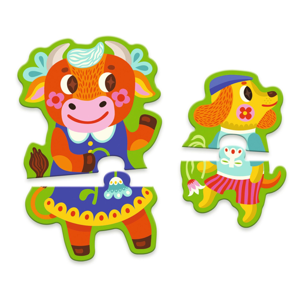 Puzzle Duo - Grands & Petits à la ferme
