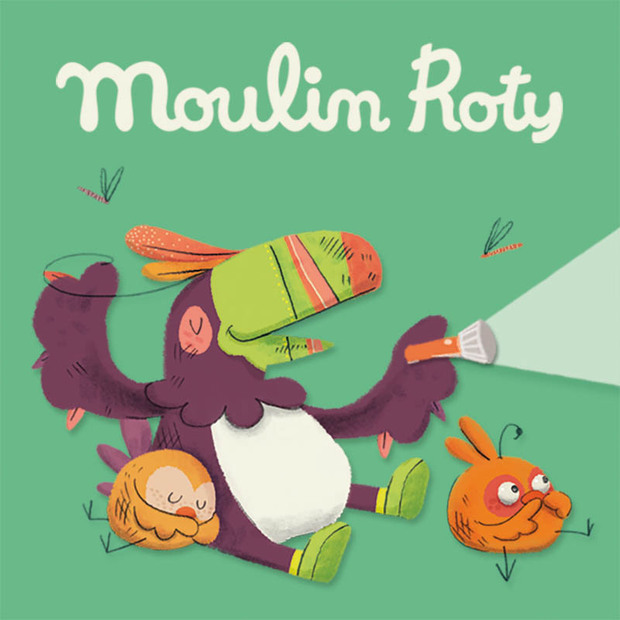 Boîte de 3 disques pour lampe à histoires Dans la jungle - MOULIN ROTY