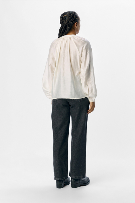 Object ecru dames blouse