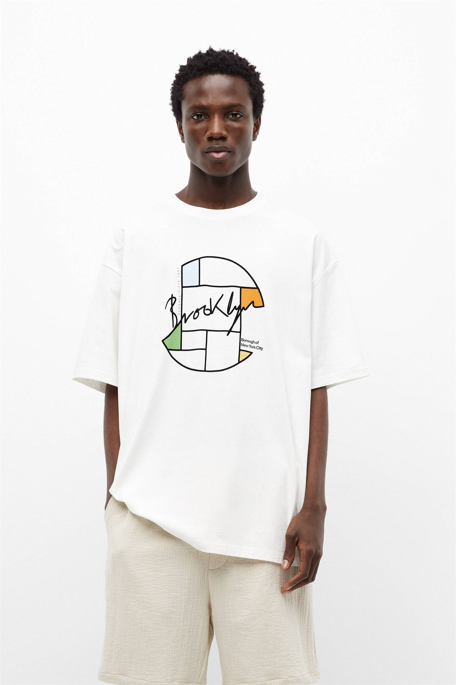 CAMISETA BRANCA BROOKLYN - OFF WHITE