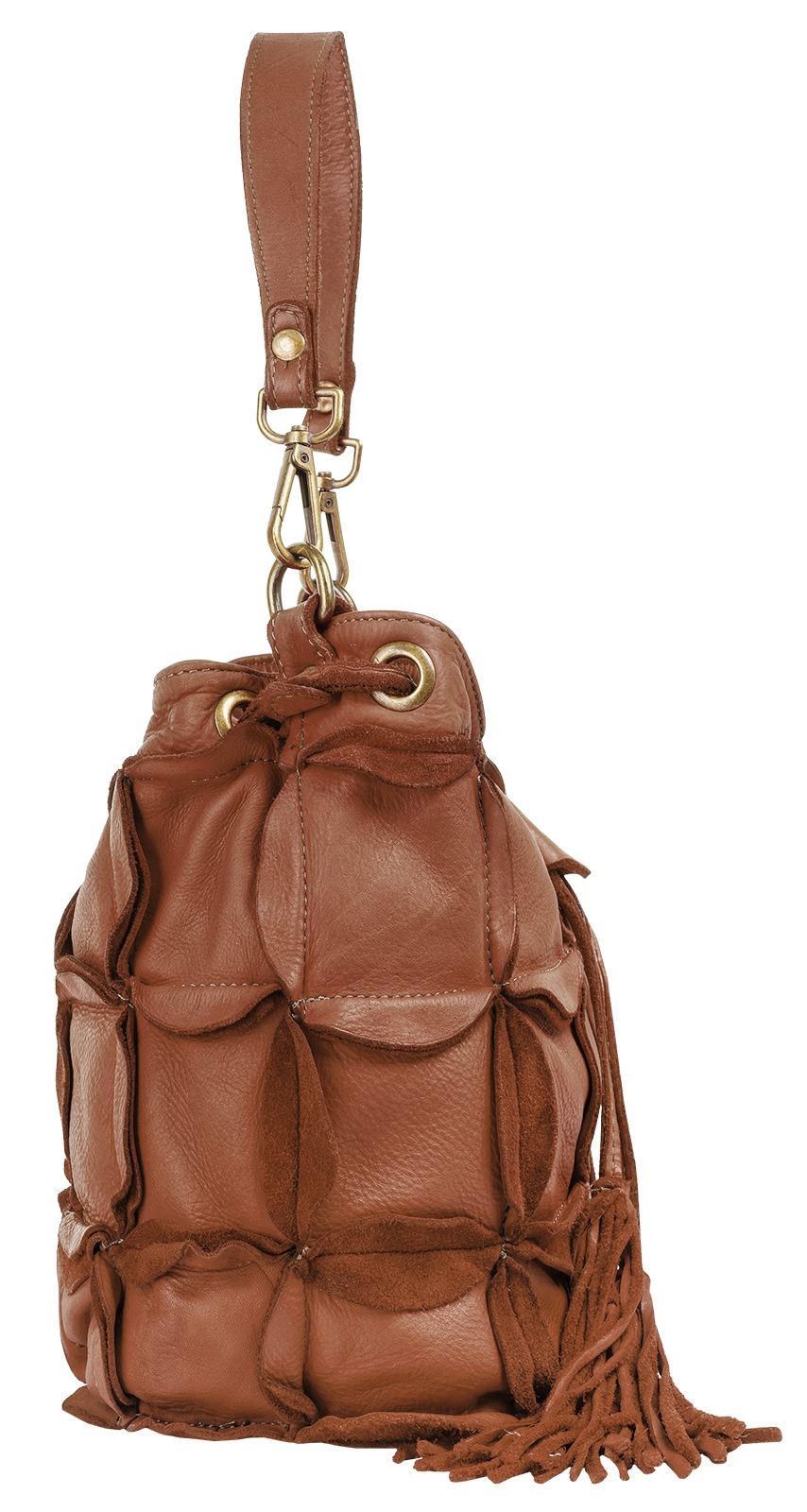 Samantha Look Henkeltasche echt Leder, Made in Italy