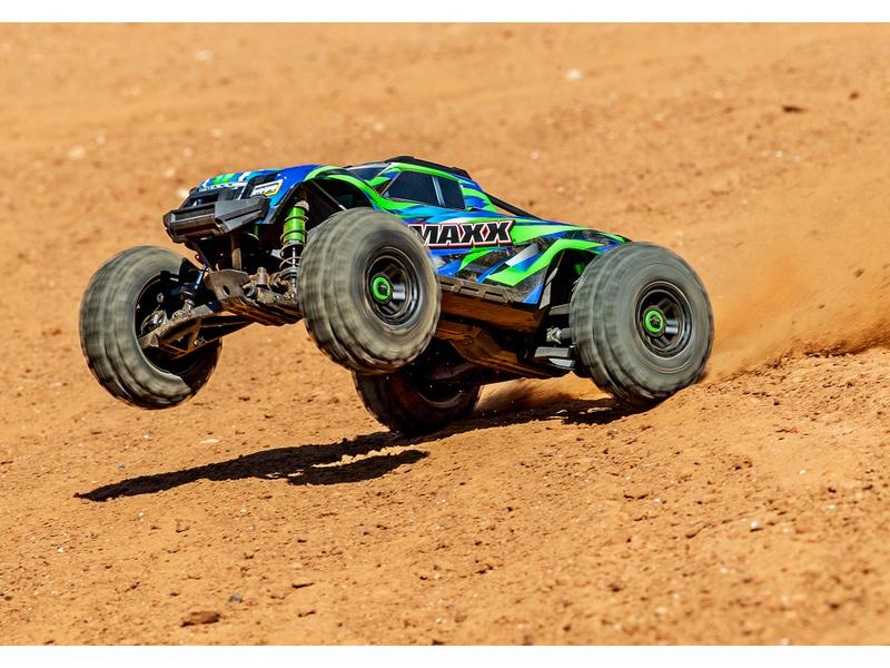 Traxxas Monster Truck WideMaxx Grün ARTR 1:10 Verbreiterte Version des 4WD Brushless Truck «Maxx»