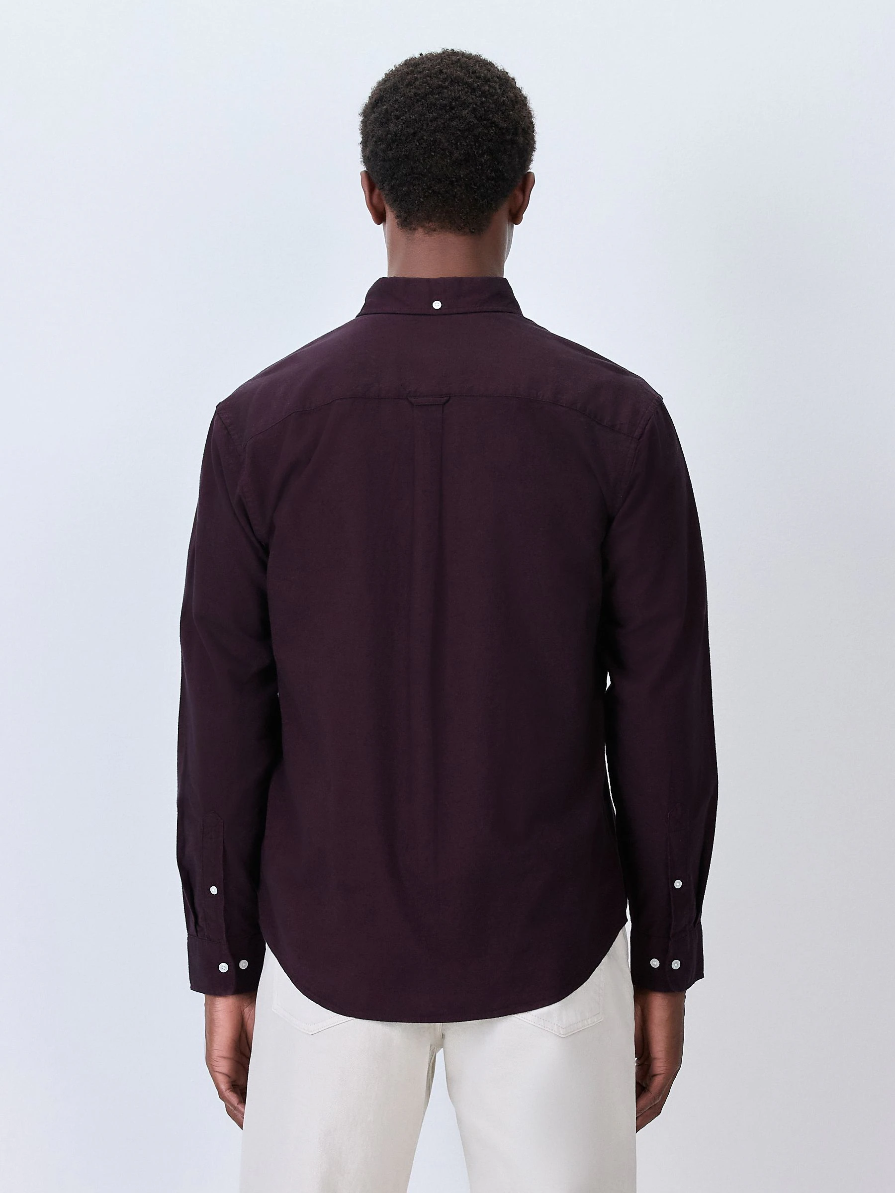 Paars - Soft Touch Oxford Long Sleeve Shirt