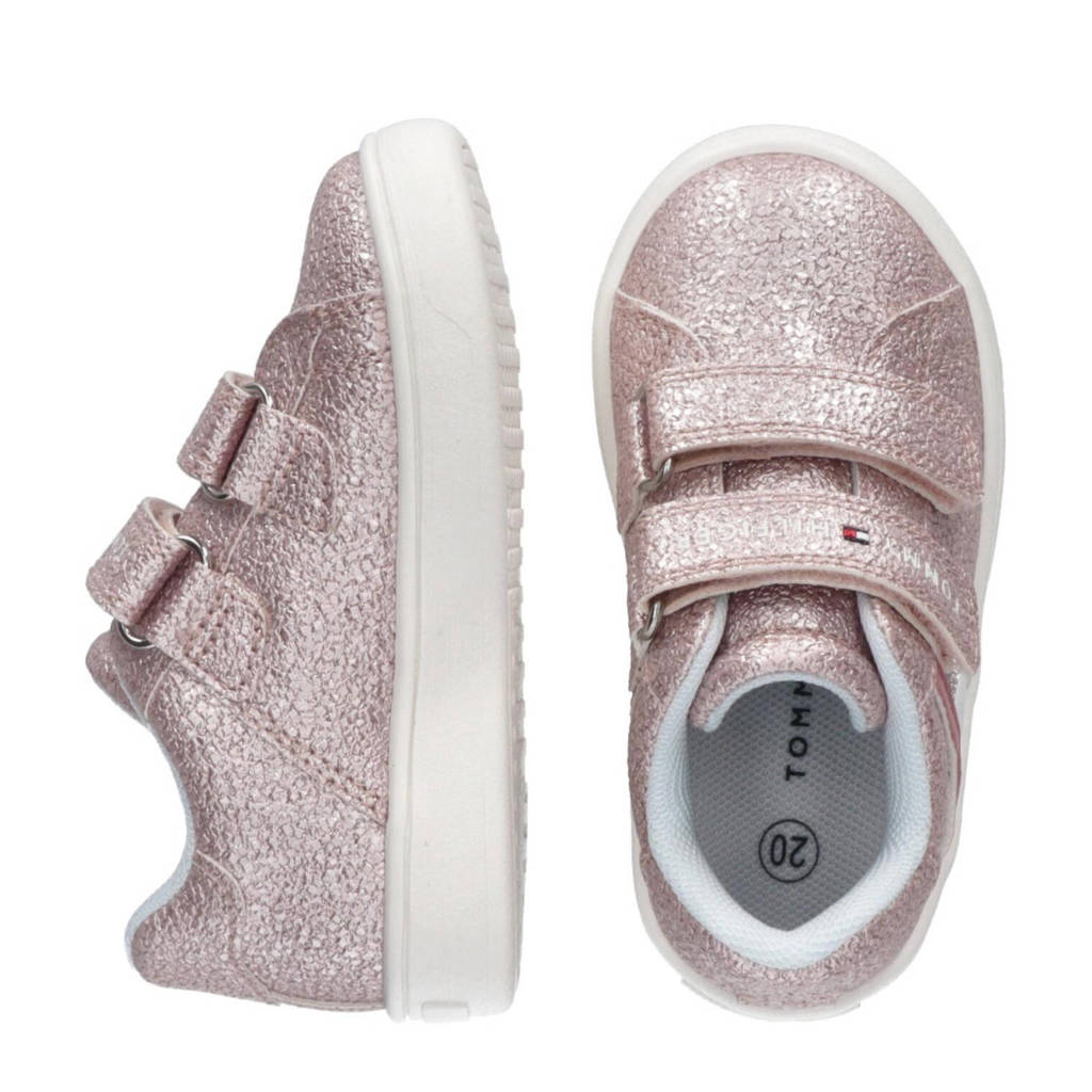 Tommy Hilfiger sneakers met glitters roze