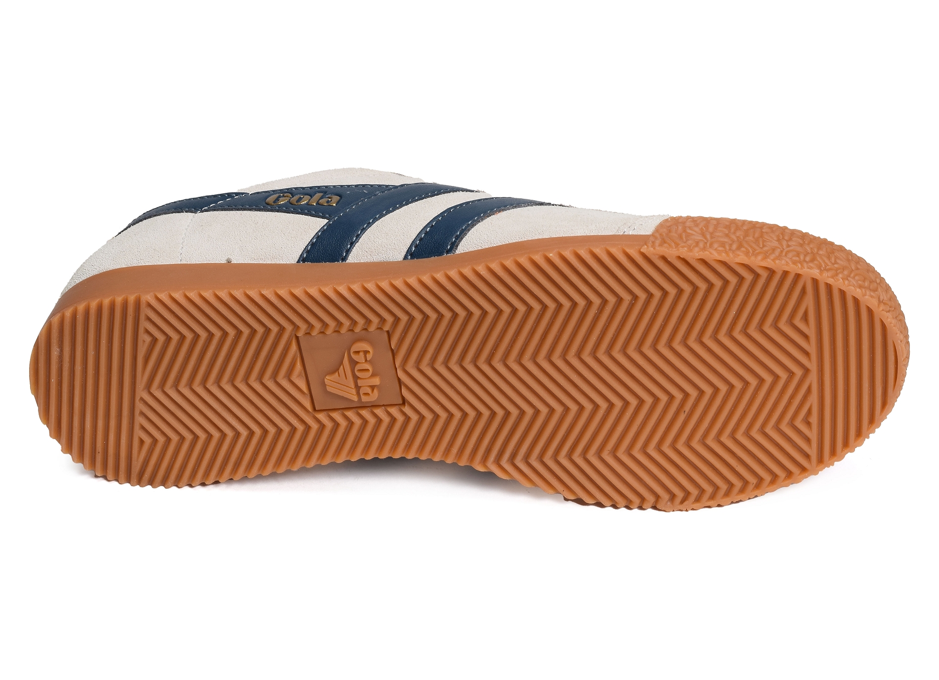 Harrier suede trainers blanc marine