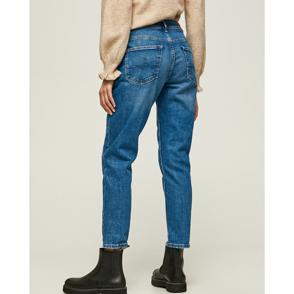 PEPE JEANS<br>Calça jeans reta de cintura alta VIOLETA