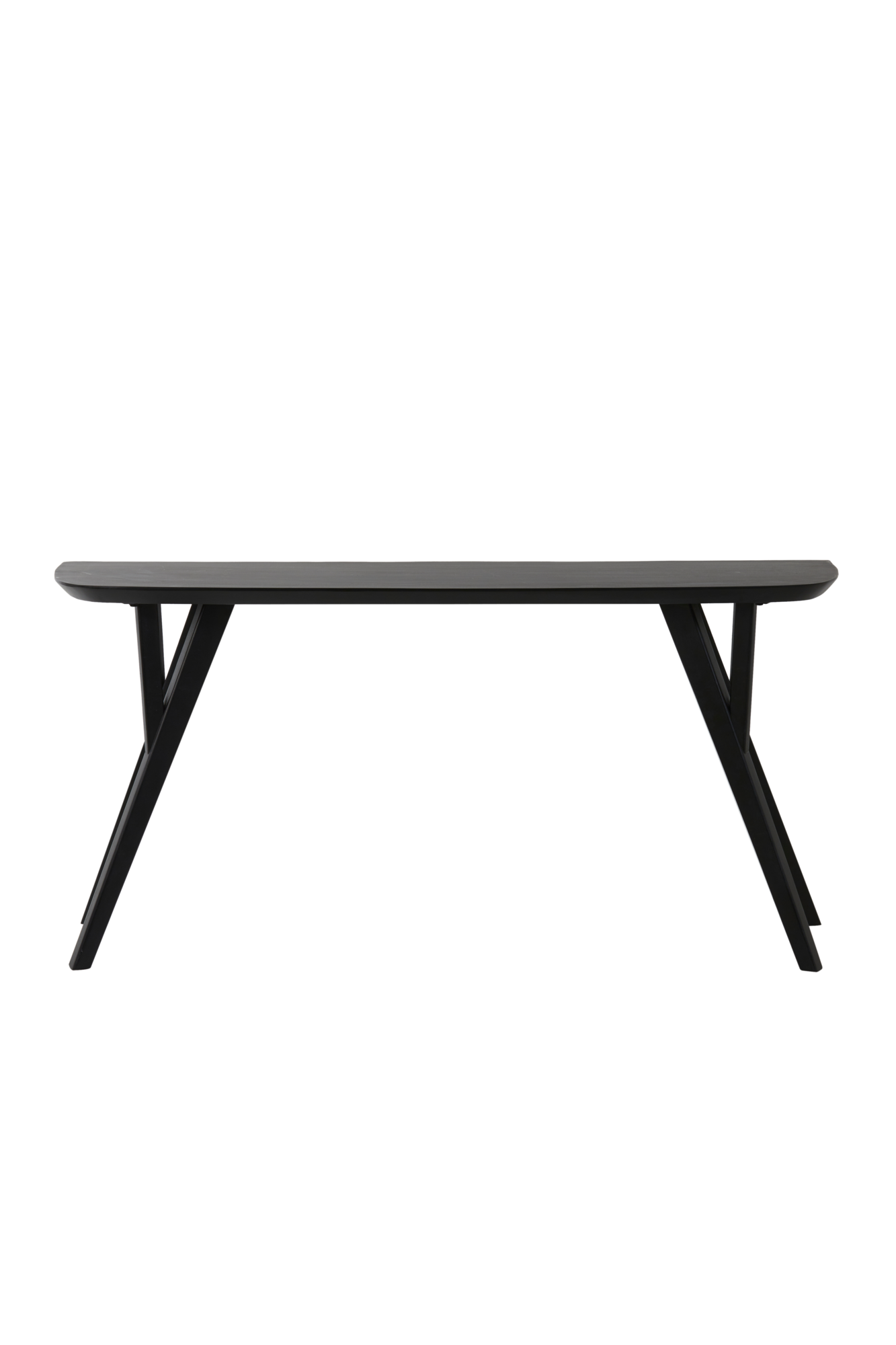 Console acacia wood matt black