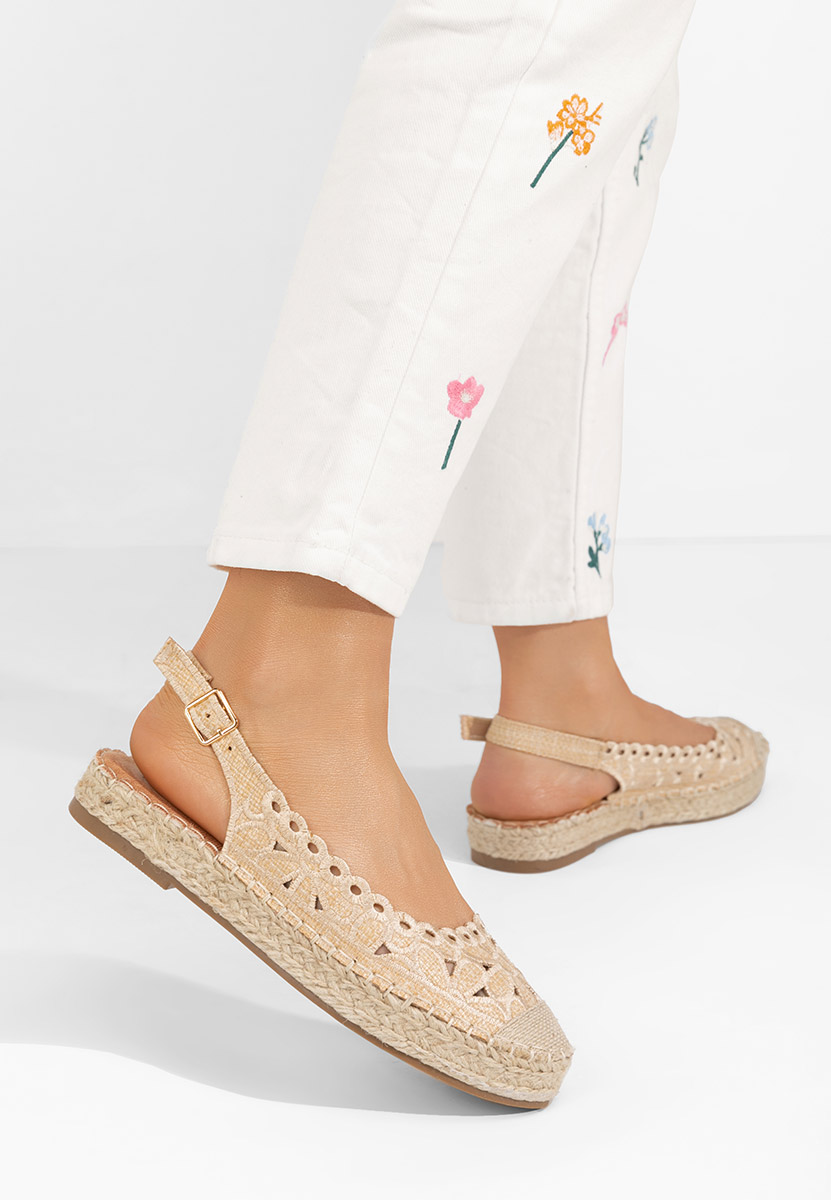 Espadrilles femme beige Latoria V2