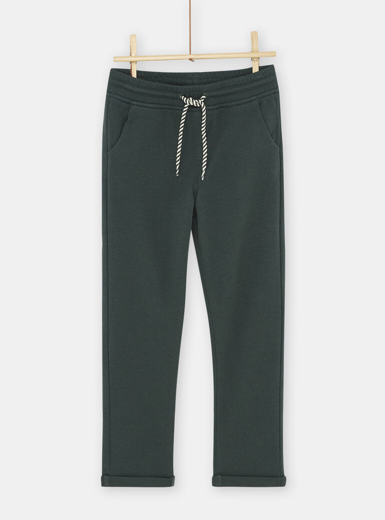 Pantalon casual vert sombre garçon