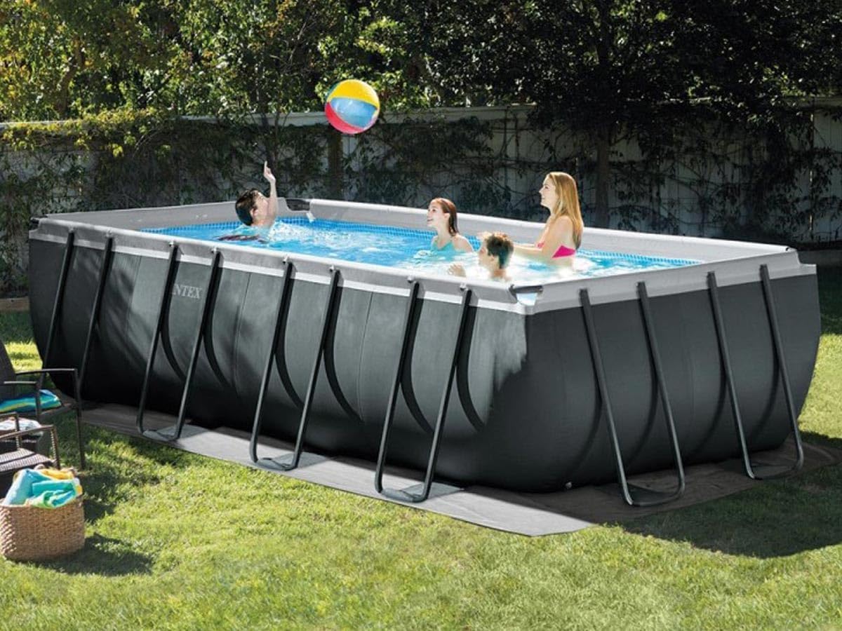 Intex Schwimmbadrahmen-Set Ultra Quadra, 549 x 274 x 132 cm, XTR 26356