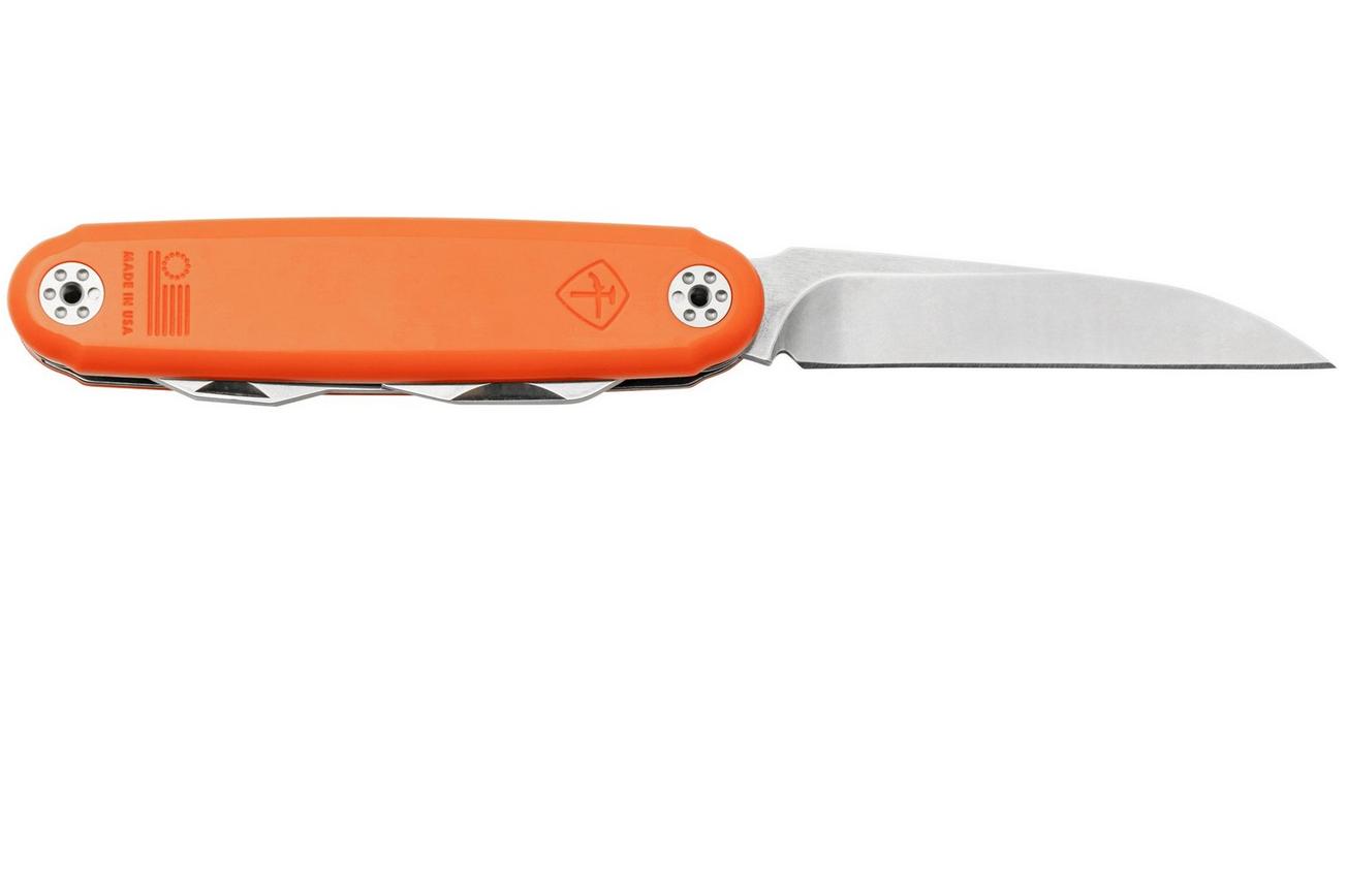 ASK Knives American Service Knife The Alchesay, Hi-Vis Orange, multitool zakmes