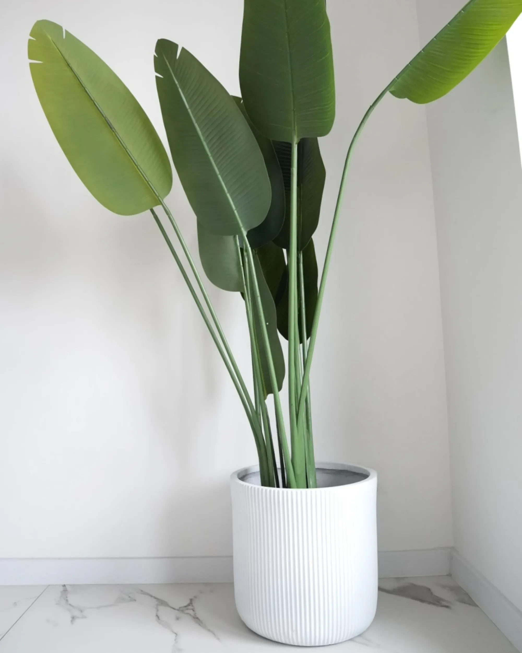 Bloempot OREOI 37 cm Gebroken wit