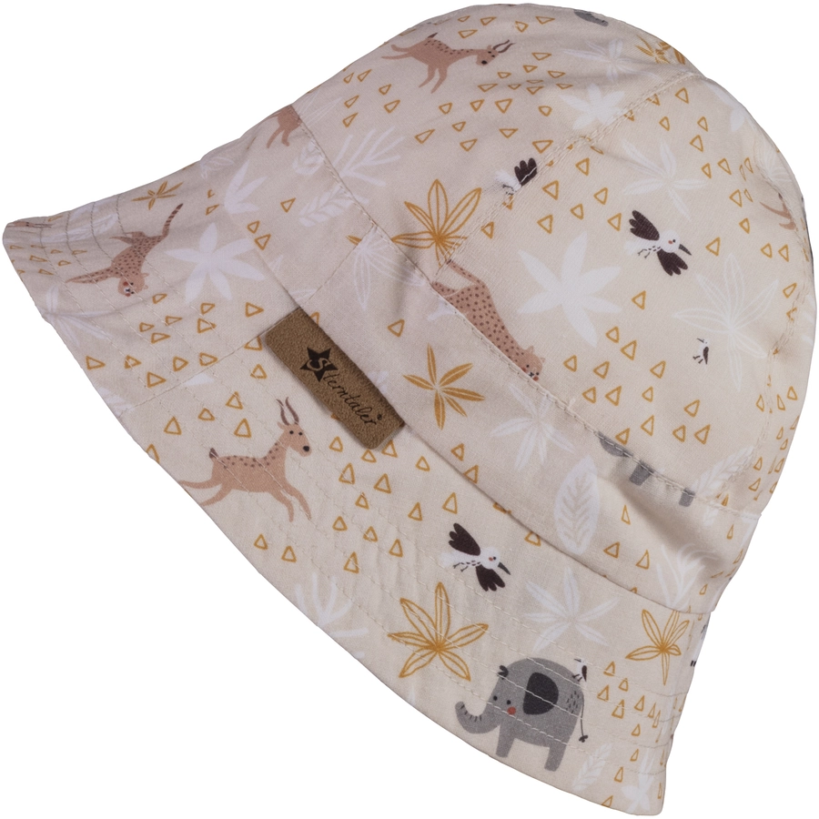 Sterntaler Safarihut Zootiere beige