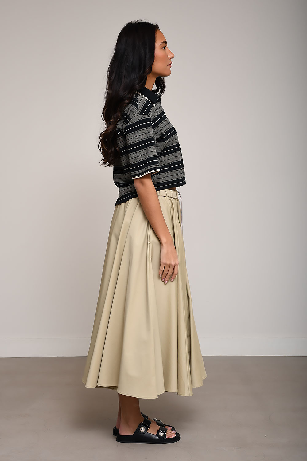 Technical midi skirt