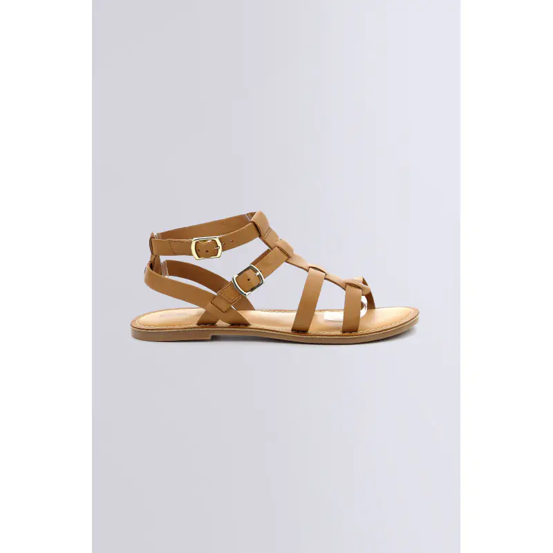 KICK DAZED CAMEL SANDALES Cuir Femme