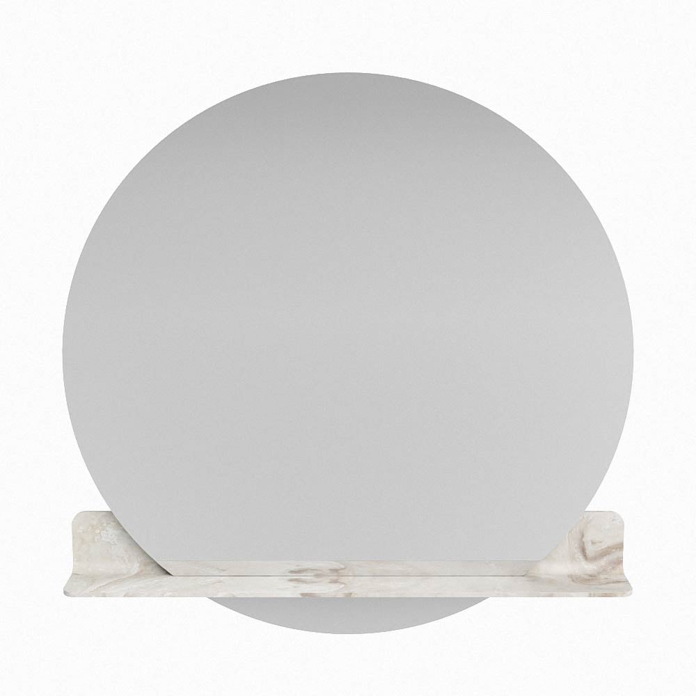 Mondiaz Spot spiegel rond Ø100cm met planchet frappe