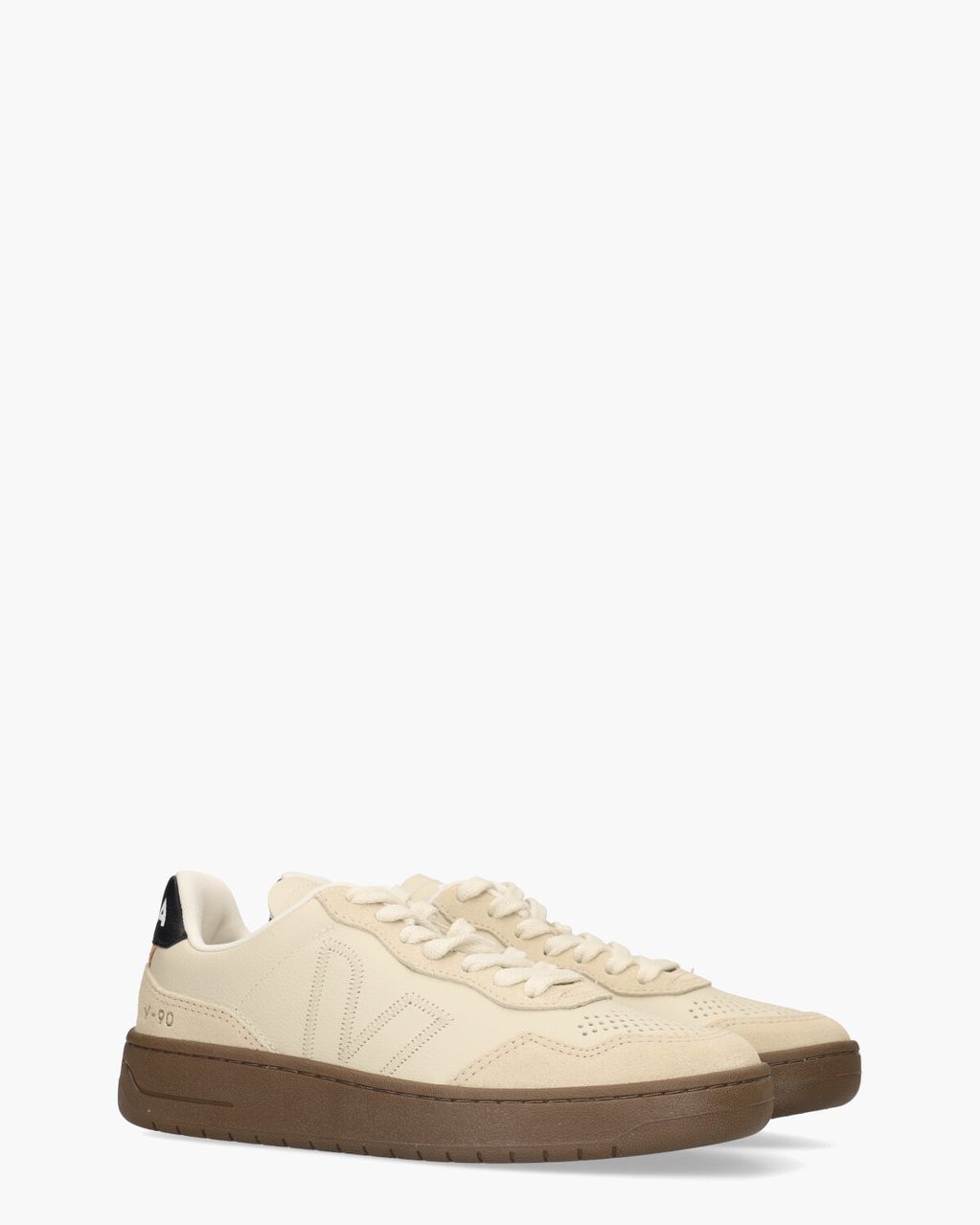 Veja V-90 O.T. Leather Beige Damessneakers