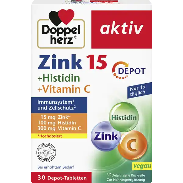aktiv Zink + Histidin + Vitamin C Depot Tabletten