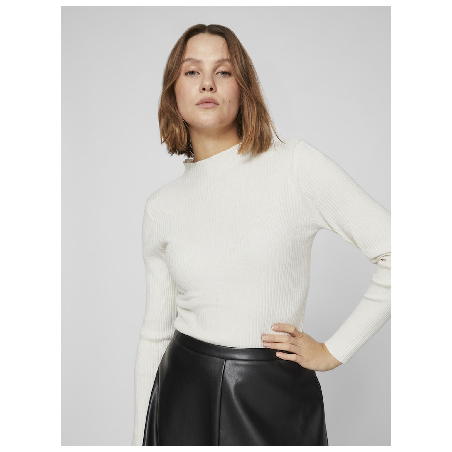 Vila VIOVANNI FUNNEL-NECK L/S KNIT