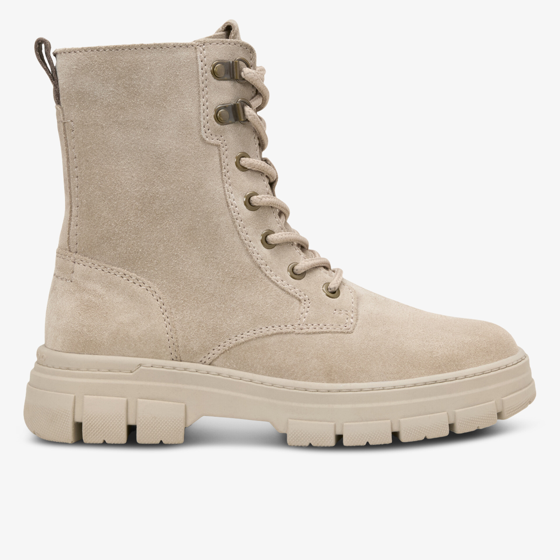 Marc O´Polo Damen Schnürstiefeletten beige
