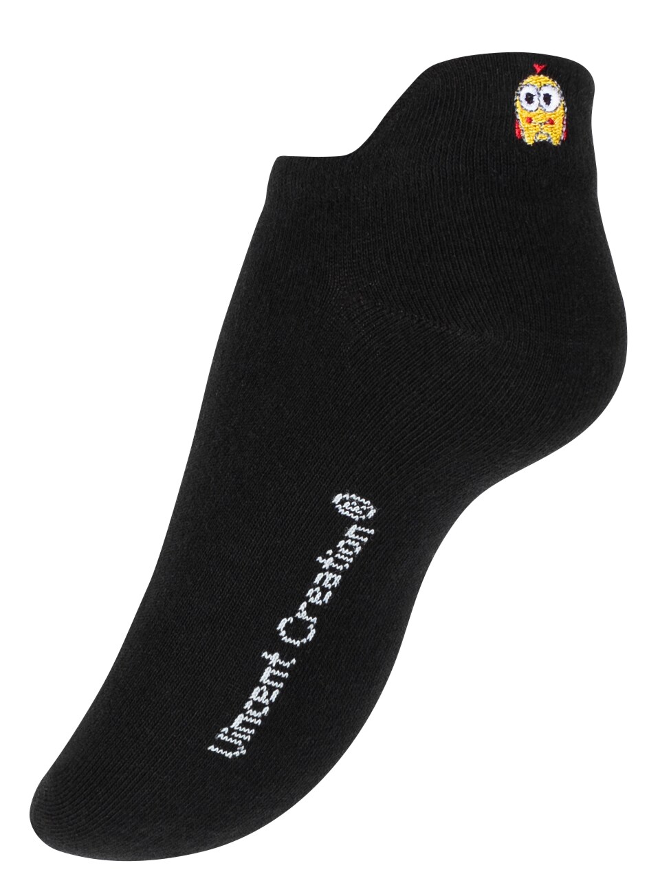 Vincent Creation® 6 Paar Sneaker Socken mit Cartoon/Smiley Stickerei
