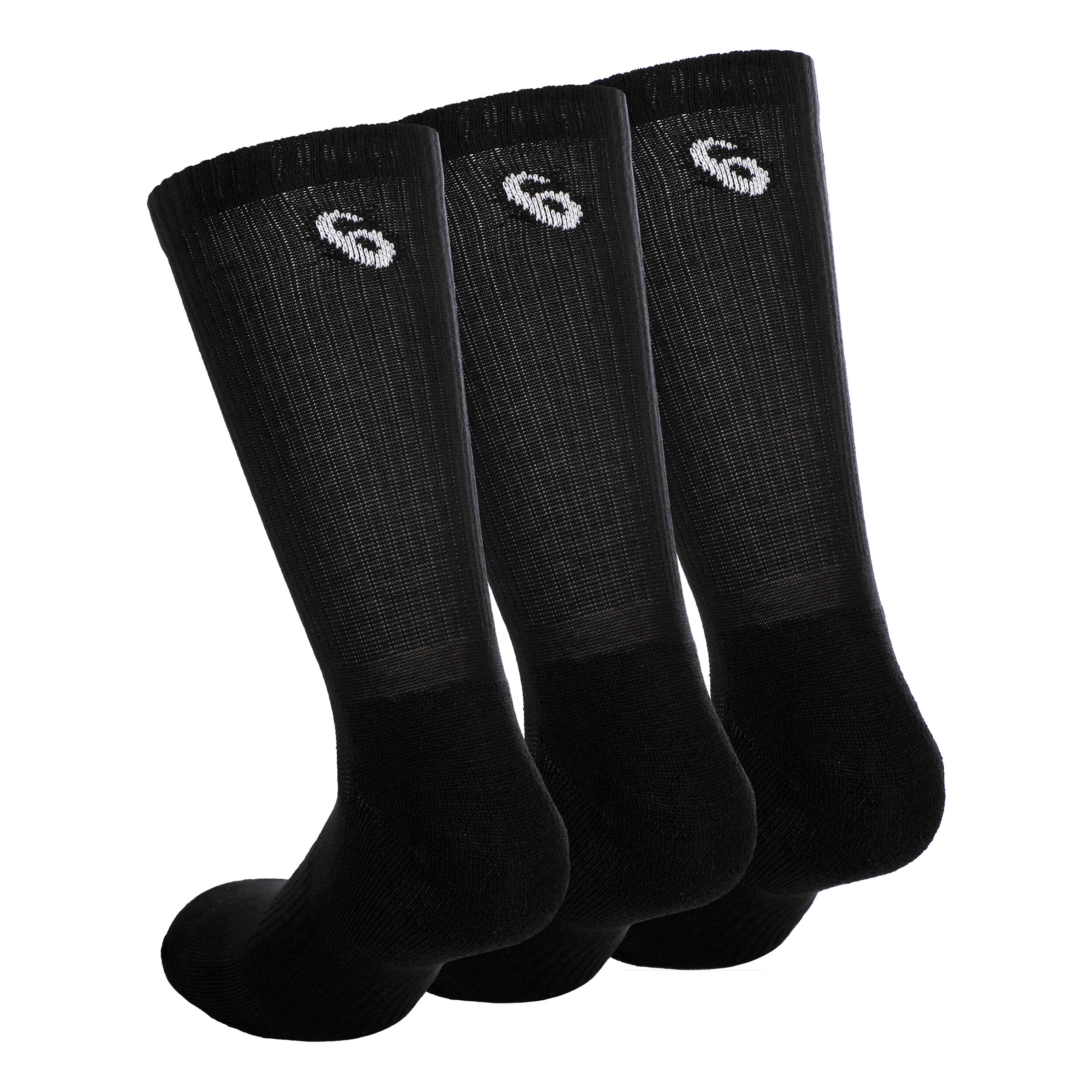 ASICS Crew Chaussettes De Sport Pack De 3 - Noir , Blanc