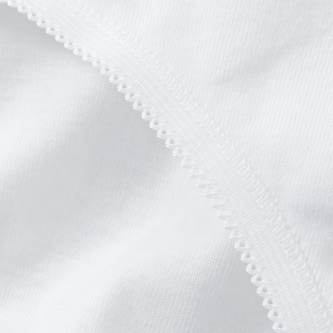 Gina Benotti 3 Damen Slips mit Mäusezähnchen-Spitze weiss