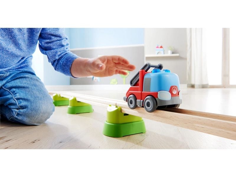 Haba Kullerbü – Feuerwehr-Leiterwagen 303844 Spielzeugfahrzeug