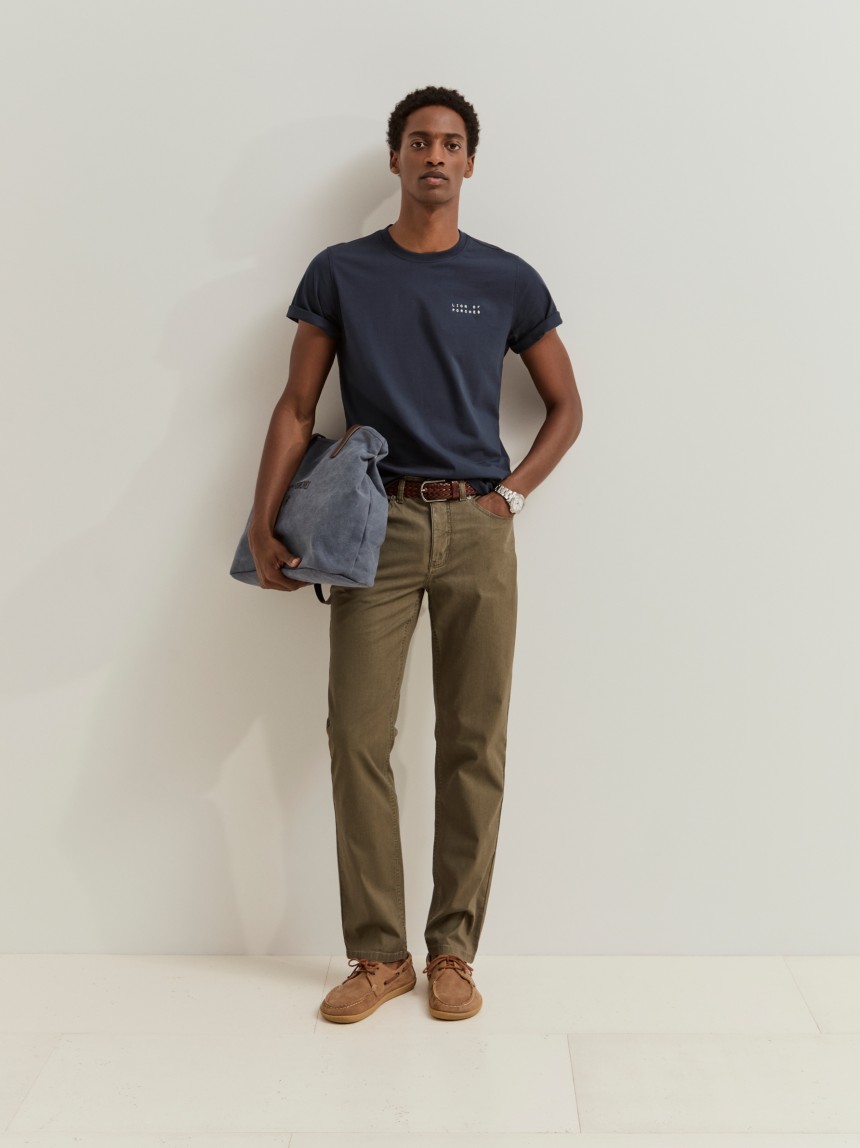 Calças regular fit