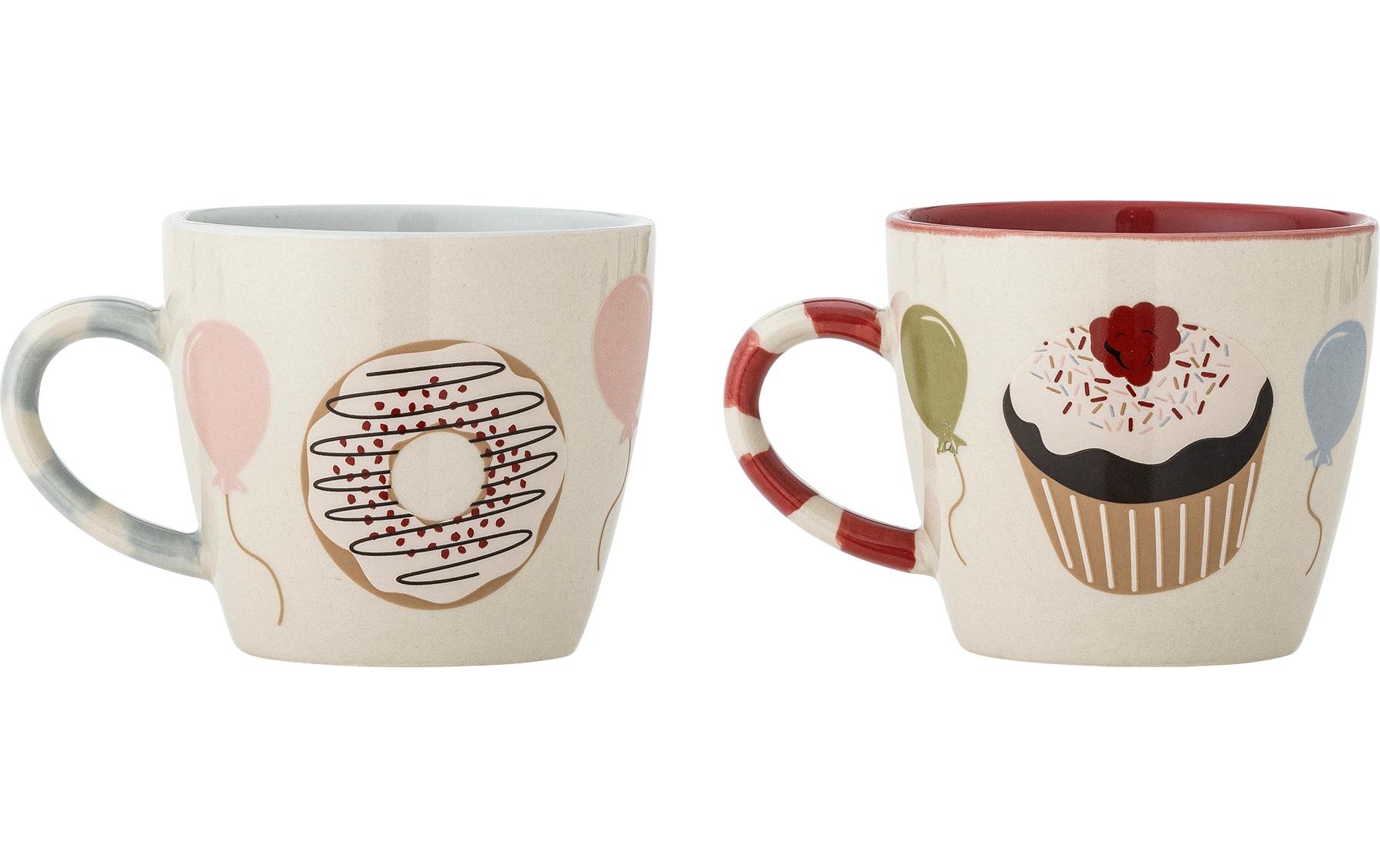 Kindertasse Darby 2er Set, Rot, SteingutAussergewöhnliches Tassen Set für Kinder