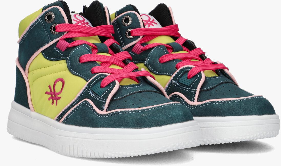 BENETTON groene benetton hoge sneaker rod mx