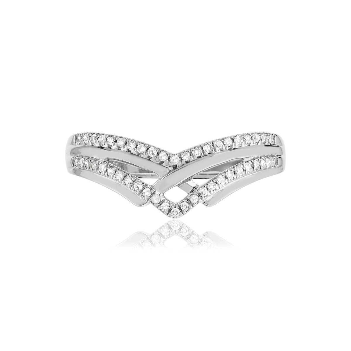 Bague or 375 blanc 