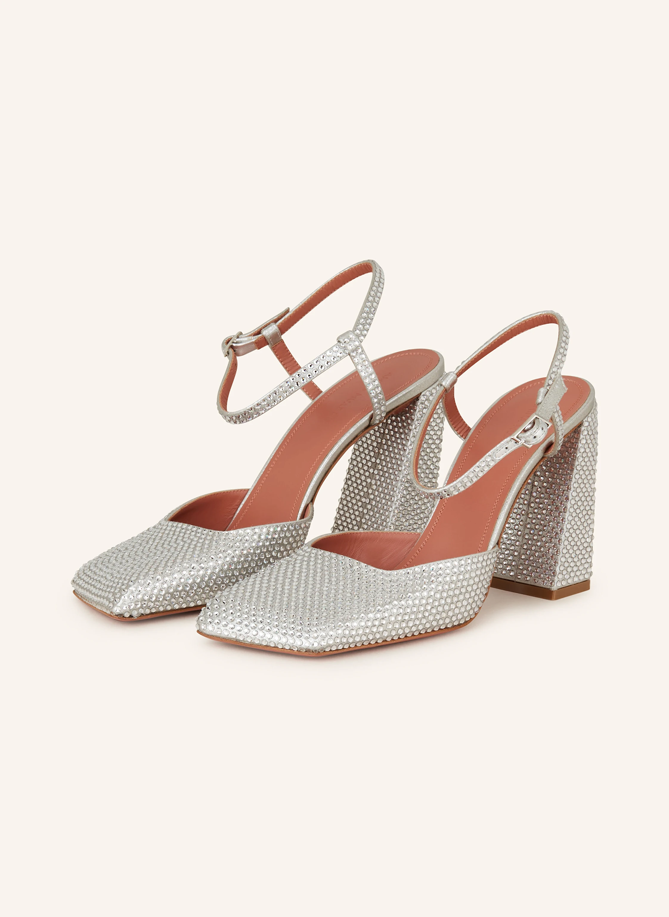 AMINA MUADDI Slingpumps CHARLOTTE mit Schmucksteinen