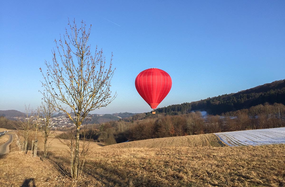 Romantische Ballonfahrt mit Übernachtung Daun