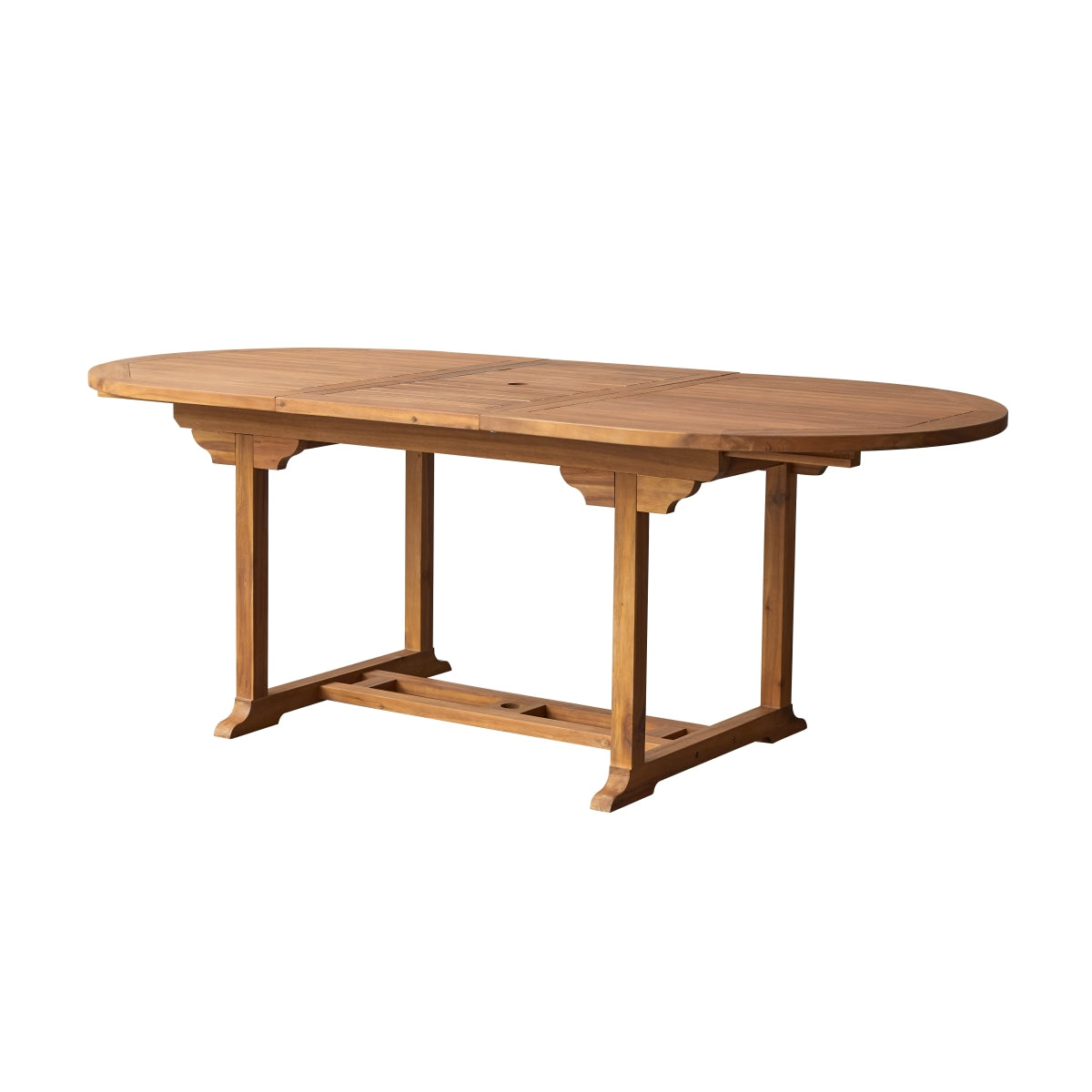 Tikamoon - Uitschuifbare eettafel van massief acaciahout 6|8 pers.