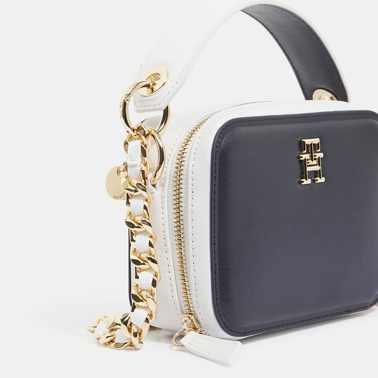 Tommy Hilfiger Mini sac à main Chic Trunk bleu marine - 12x17x6,5 cm