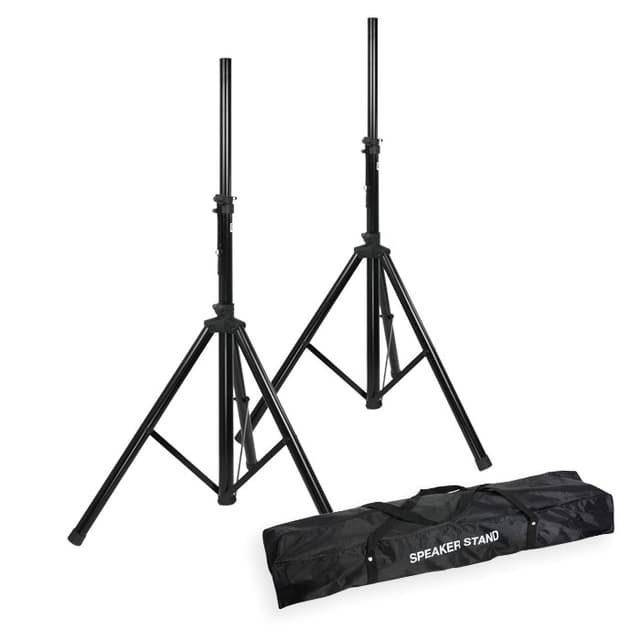 2 stk. Højttaler stativer med taske (30kg/1,80m)
