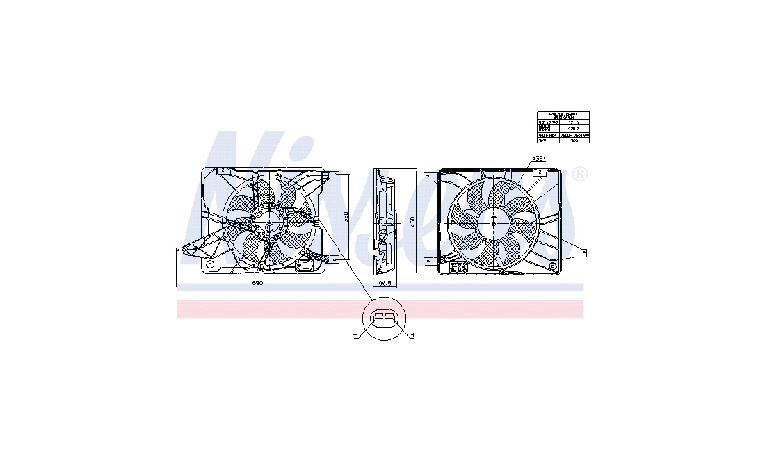 Ventilator, motorkøling
