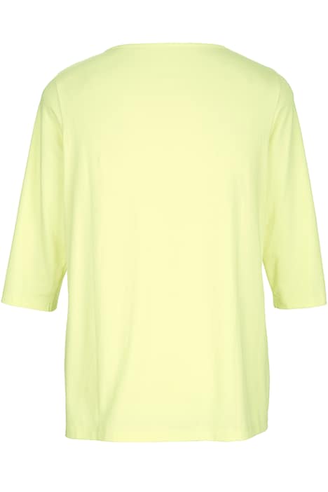 T-Shirt, V-Ausschnitt mit Spitze