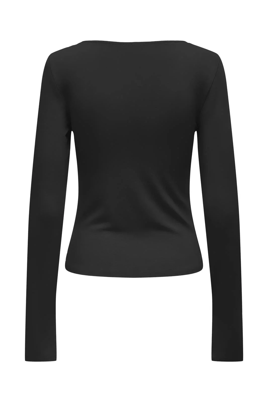 Only Onlfelina L/S Boatneck Slit Top 4670652 black