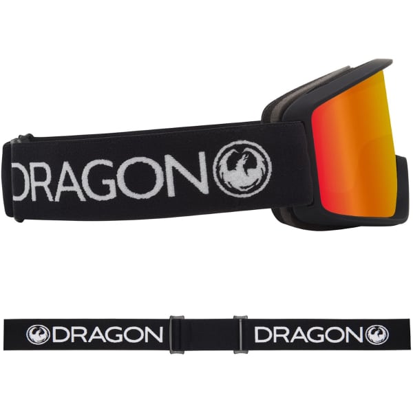 Masque de ski DRAGON DXT OTG BLACK/LLREDION