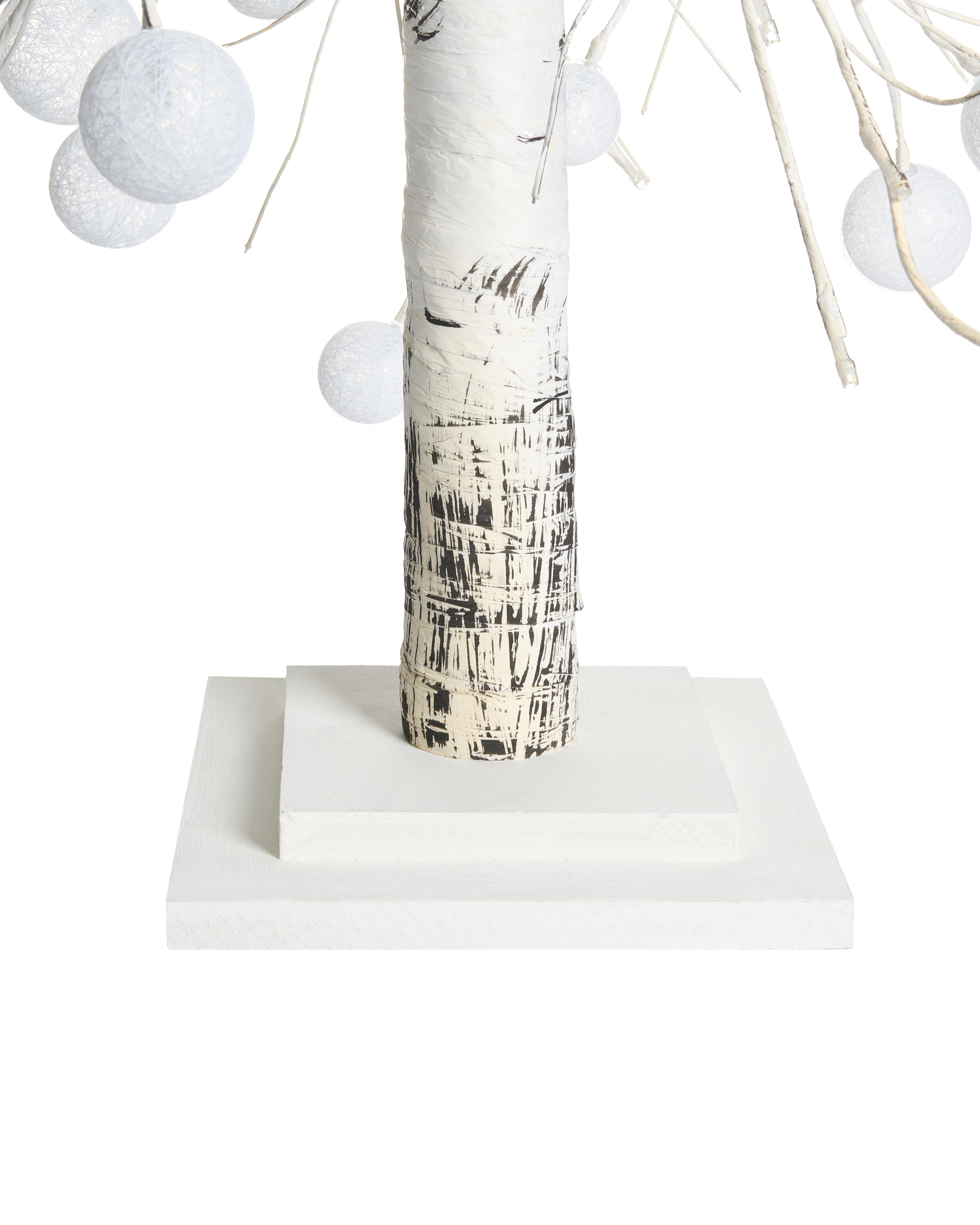 Buitendecoratie LED HOLAR Kerstboom 122 cm Wit